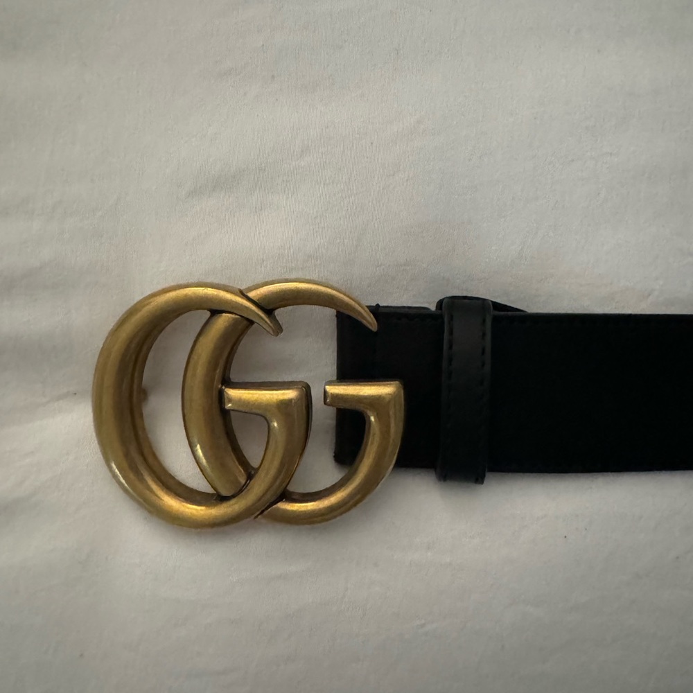 Gucci Belt - Gold & Black GG